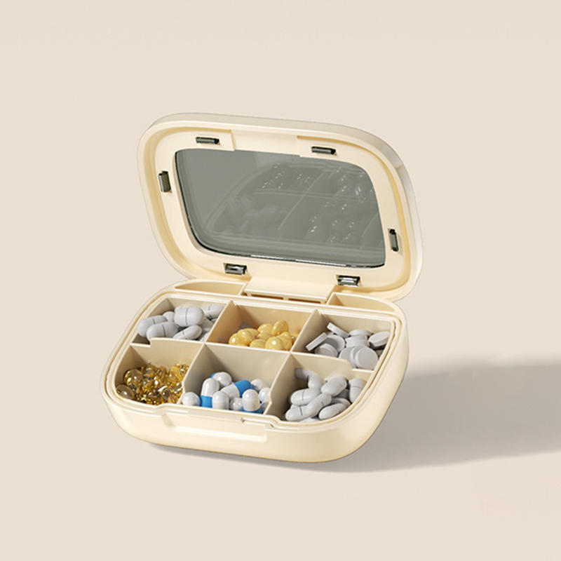 1PC Mini Portable Travel Medicine Box Tablet Partition Box Carry-On Daily Three Meals Weekly Seven Days Small Medicine Box S/L