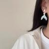 Niche Blue Fishtail Pearl Stud Earrings, High Temperament, Love Earrings, Earrings.