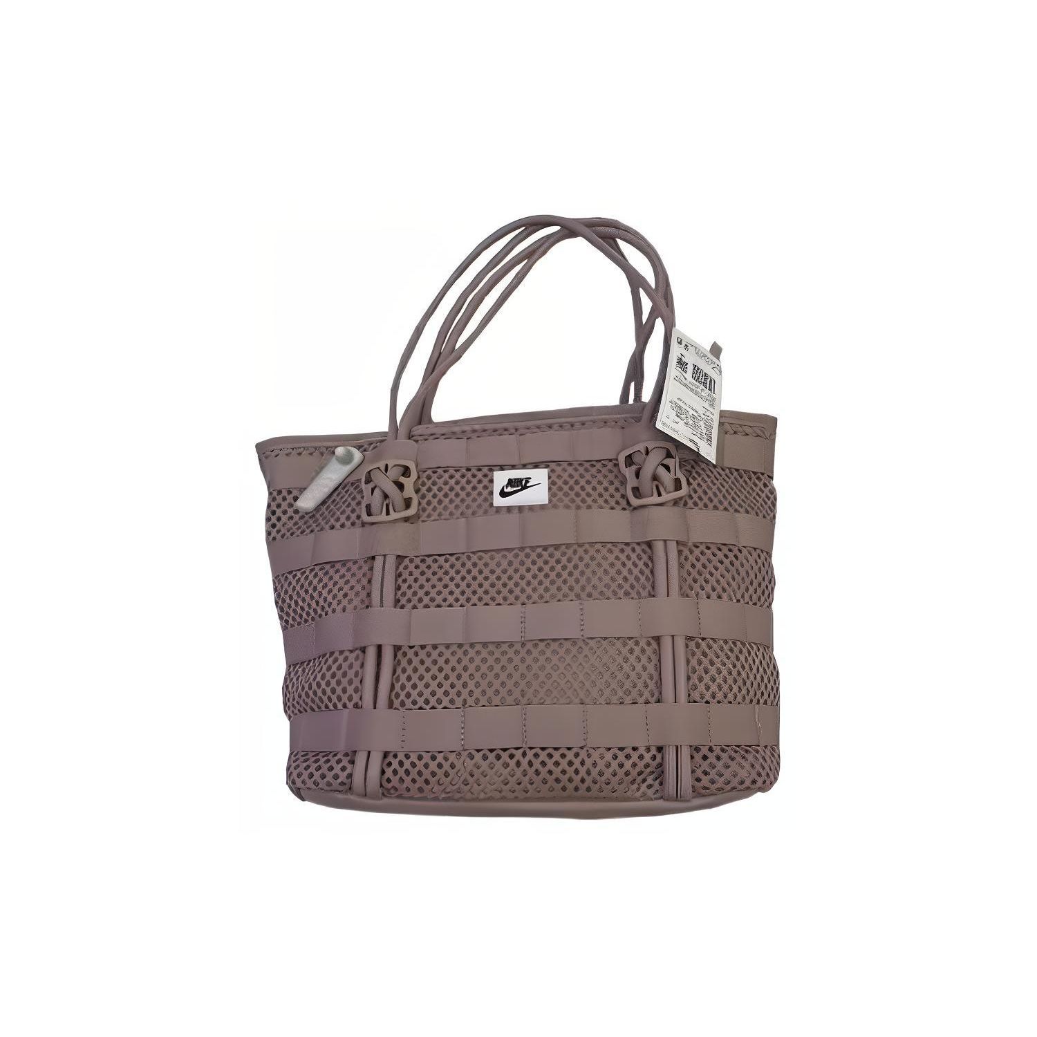 

Nike Solid Color Versatile Zipper Closure Polyester Tote Shoulder Bag Women Bags Brown CU2607-272 Coffee
