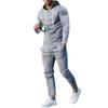 Traje Deportivo de Ocio para Hombre Primavera y Otoño Sudadera Holgada Conjunto Slim de Dos Piezas para Hombre