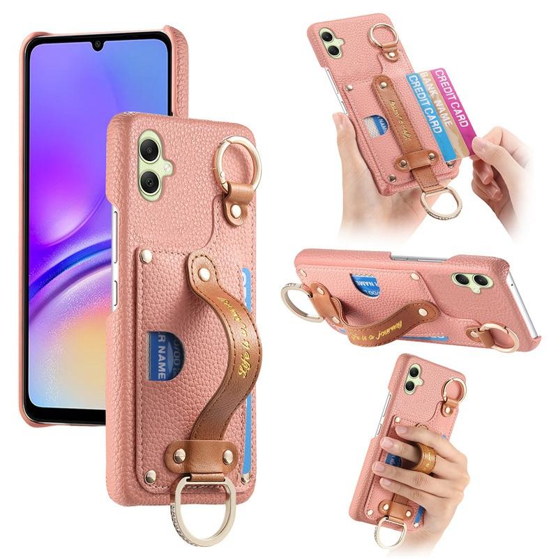 Luxury Wrist Strap Wallet Leather Case for Samsung Galaxy A35 A55 A05 A05S A54 A53 A34 A33 A32 Card Holder Back Cover
