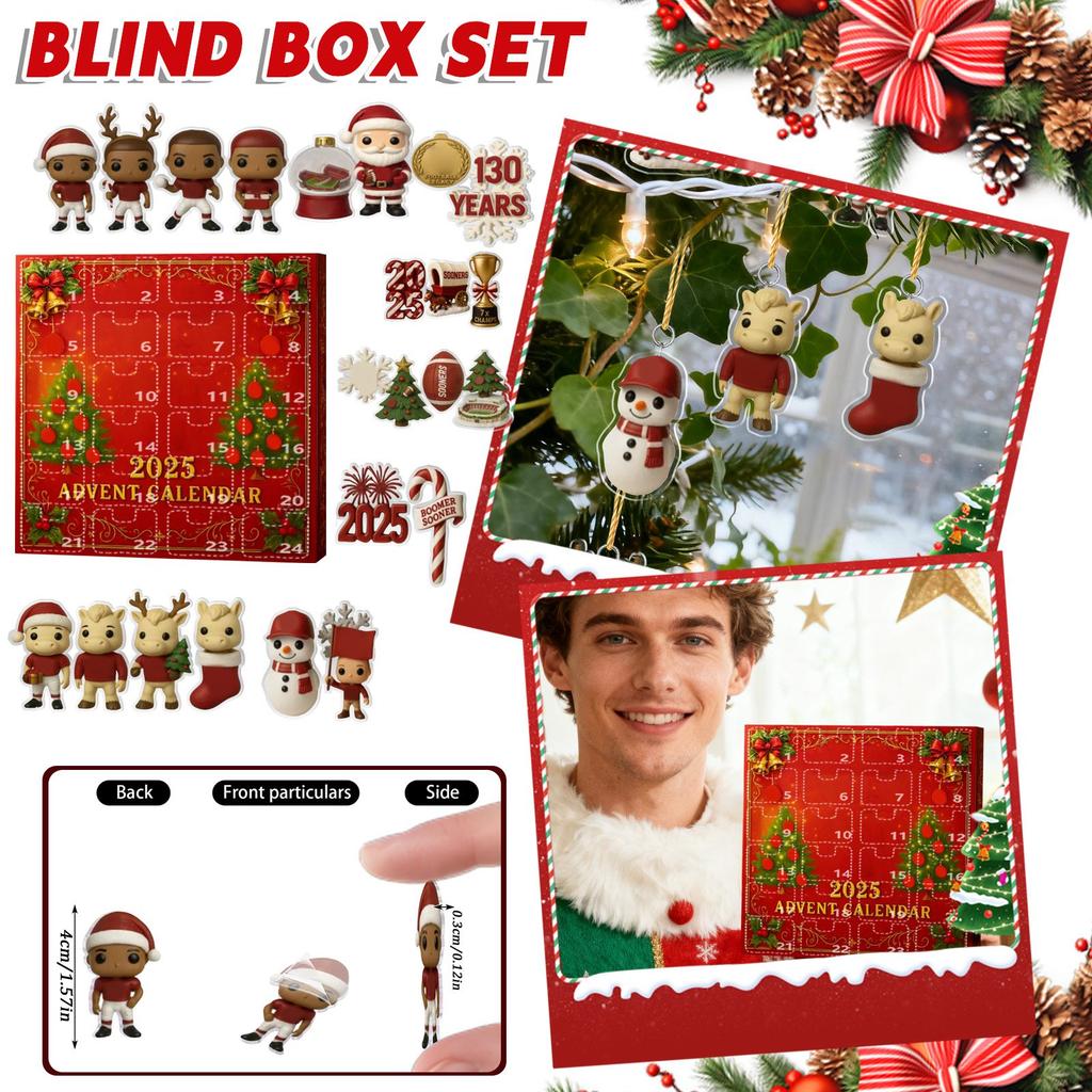 Christmas Advent Calendar, 24-day Advent Calendar Holiday Countdown Collection, Pendant Box Suitable For Christmas Surprise Gifts