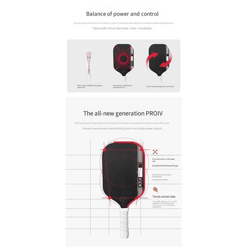 16mm 4th Gen Perseus Pickleball Paddle Thermoformed Explosive Powerful Tournament Racket