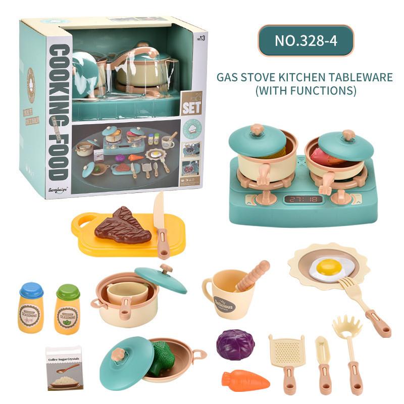 Children's Pretend Play Kitchen Appliance Set With Colorful Supermarket Cash Register And Electric Juicer For Afternoon Tea Fun