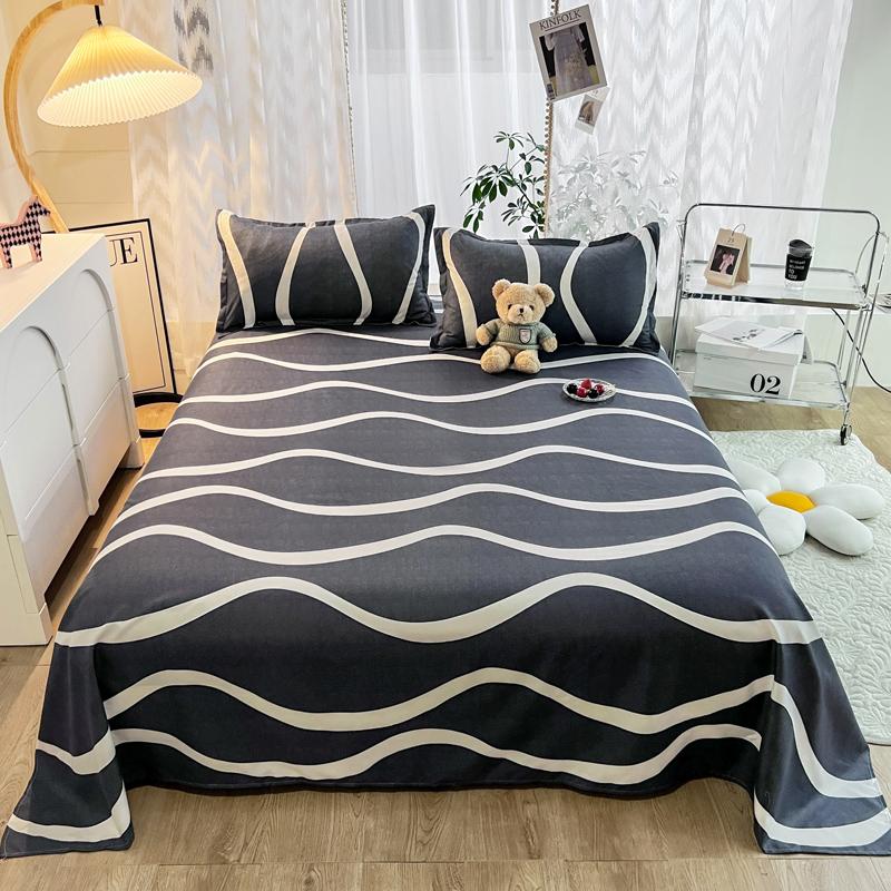 Niedliches Milchkuh Spannbettlaken Einzelbett King Cartoon Bauernhoftier Bettlaken Set für Mädchen Teenagerzimmer Dekor Kawaii Bettbezug mit 2 Kissenbezügen