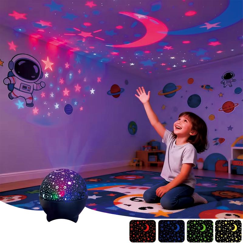 Projection Lamp RGB LED Starry Night Light USB Power Supply Bedroom Living Room Party Decoration Atmosphere Light Birthday Gift