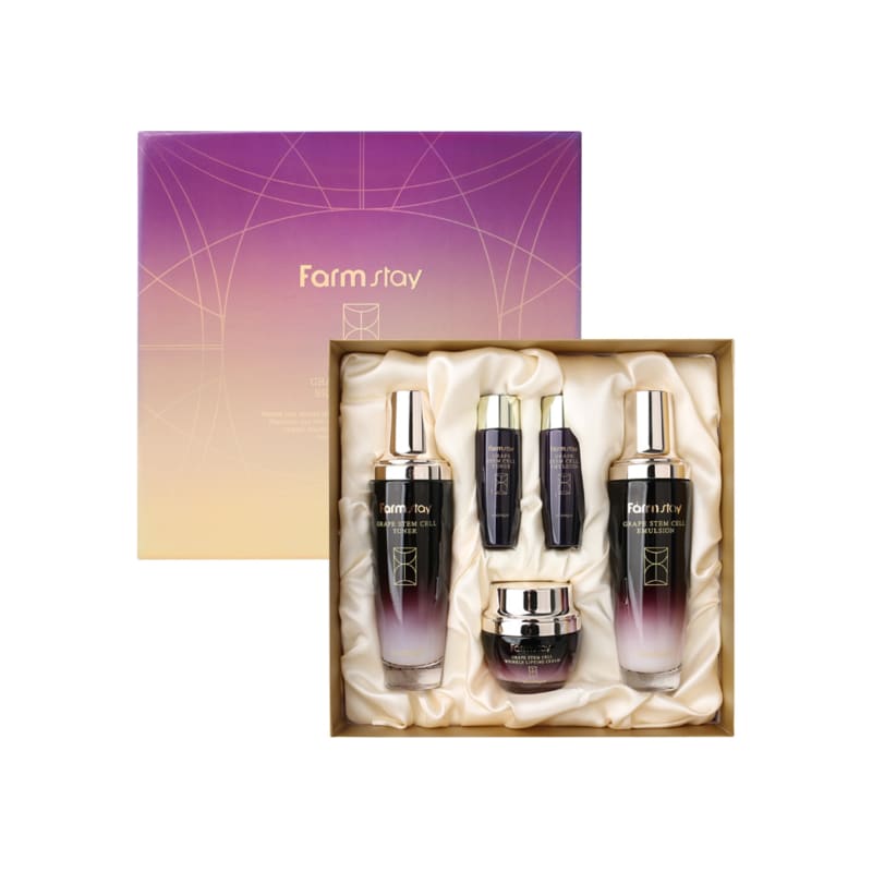 

Набор для ухода за кожей Farmstay со стволовыми клетками винограда, 3 предмета