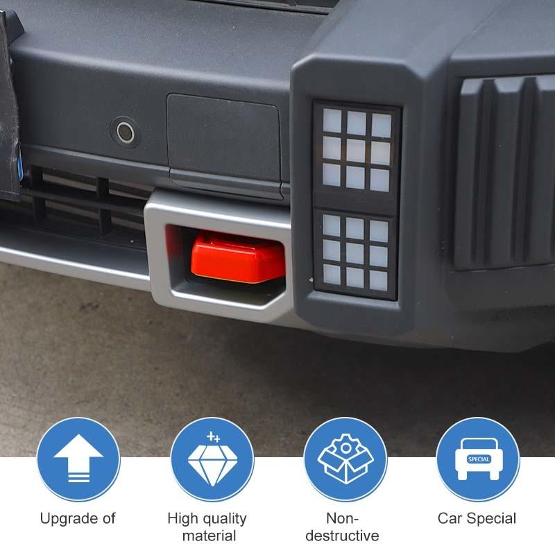 Car Front Bumper Trailer Hook Decoration Cover For Jetour Traveler 2023 Up For Jetour Shanhai T2 2024 Up  Exterior Accessories , ABS Plastic