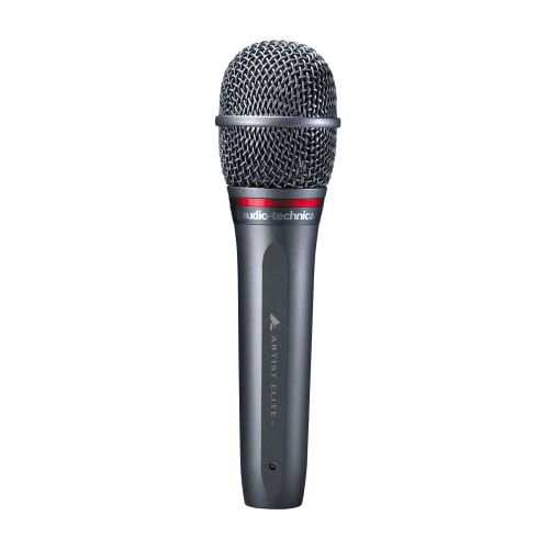 Audio-Technica AE6100 Dynamic Microphone, XLR, Super Cardioid, for Vocals, Live Performances, and DTM, Includes Microphone Holder and Pouch