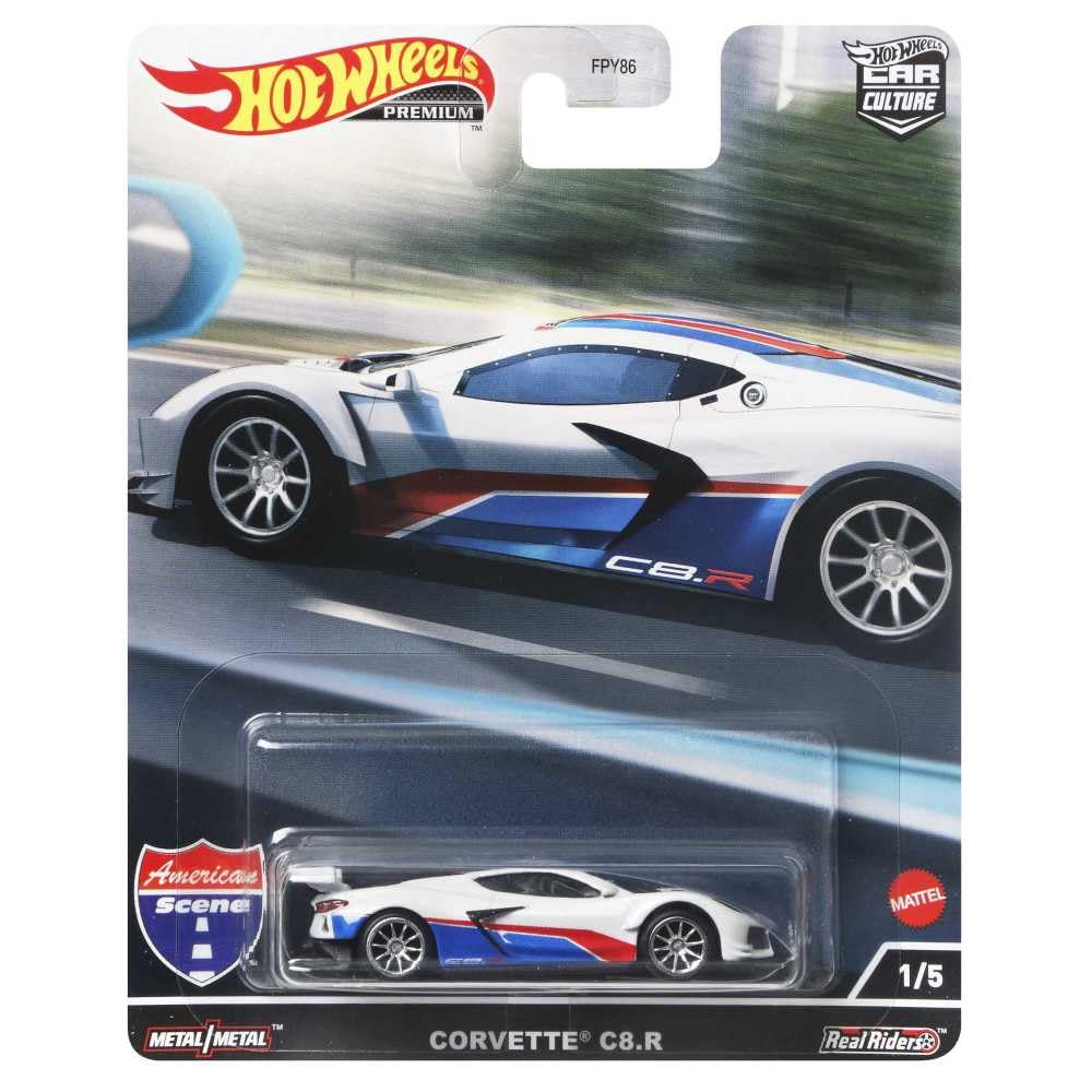 Hot Wheels Car Culture American Scene Corvette 3 and HCK03 C8.R [Ages up]
