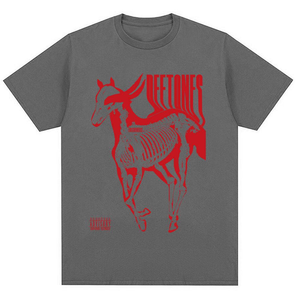 Deftones White Pony Music Album Vintage T-shirt Hip Hop Vintage Fashion Gothic Male T Shirts Oversized Men Women Cotton T Shirt