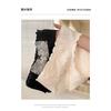 Women Pure Cotton Lace Mid Waist Antibacterial Solid Brief Underwear For Ladies