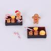 8/10Pcs Dollhouse Miniature Food Toy Candy Stick Biscuit Man Model Christmas Scene Box Ornaments Diy Decoration