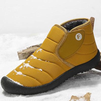 Fashion Winter Men Snow Boots Warm Plush Ankle Boots Men Waterproof Boots For Men Fashion Soft Male Flat Shoes Outdoor Sneakers Footwear