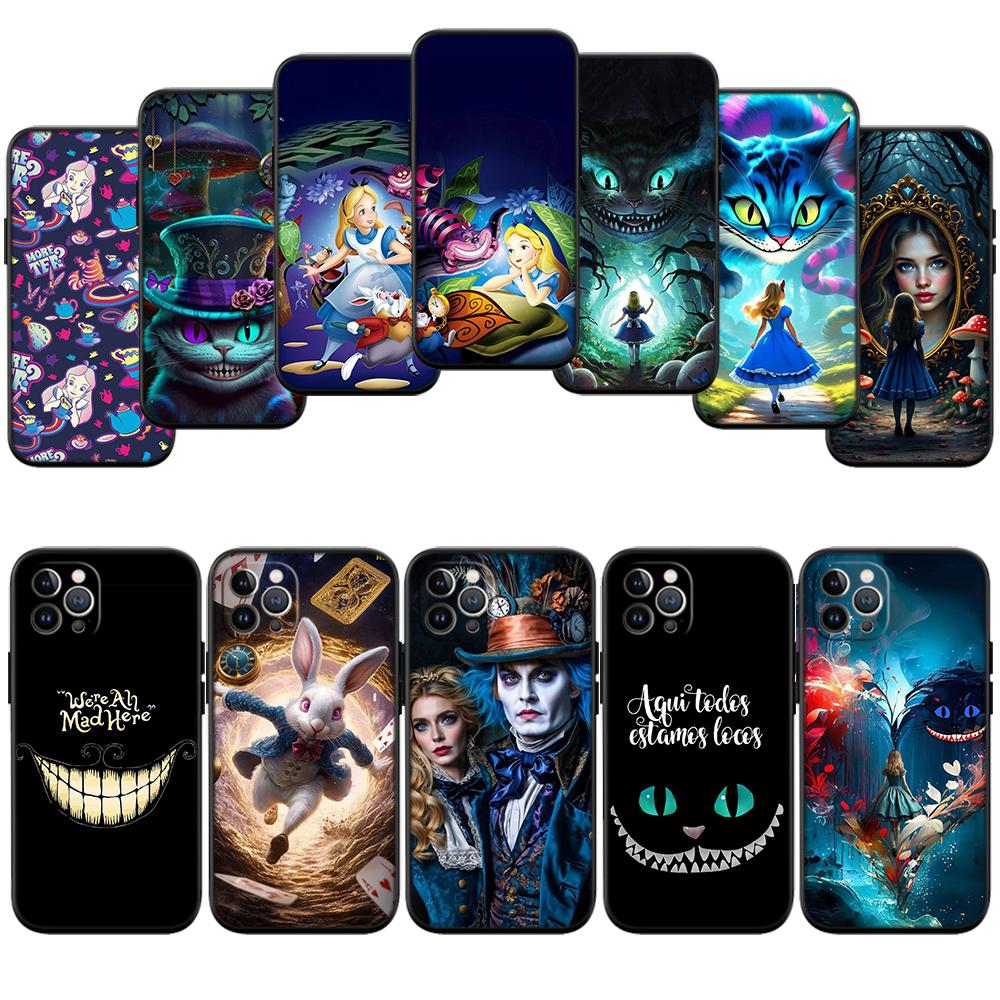 Alice in Wonderland Cat Princess Phone Case for Samsung Galaxy A52S A53 A55 A56 A70 A71 A72 A73 F06 F16 F56 S10e S10 S10+ Plus
