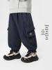 European Boys' Thickened Cotton Workwear Pants, Winter 2025 - Warm Toddler Long Pants, New Children's Clothing