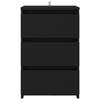 VidaXL Tables de chevet 2 pcs Noir 40x35x62,5 cm Aggloméré