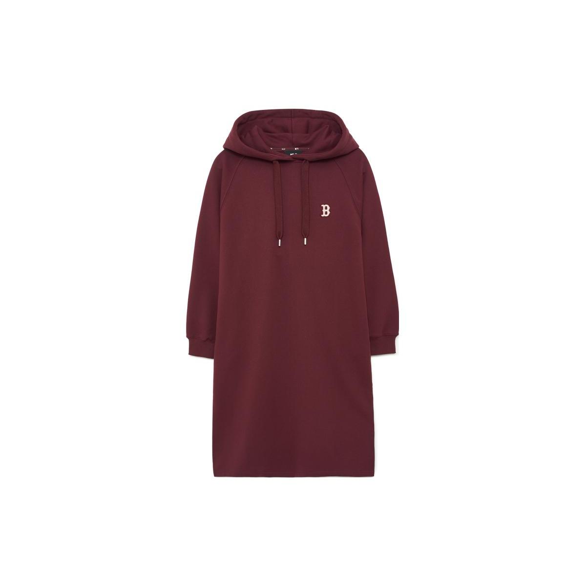 

New MLB Long Sleeved Dresses Women s Burgundy 3FOPB0134-43BDS XS