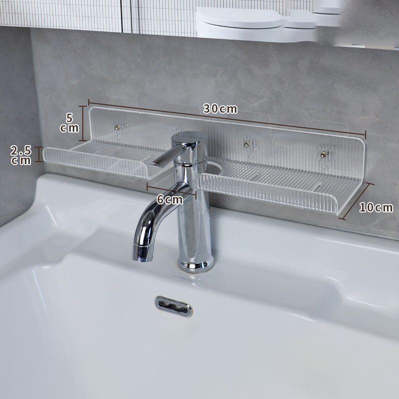 Acrylic Bathroom Shelf Organizer Over The Faucet,Bathroom Sink Shelf Over Faucet,Countertop Organizer Kitchen Above Sink Rack