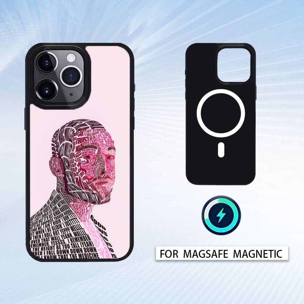 Rapper M-Mac Miller Cool Phone Case Magnetic For iPhone17 16 15 14 13 12 Pro Max For Magsafe Wireless Charging Cover