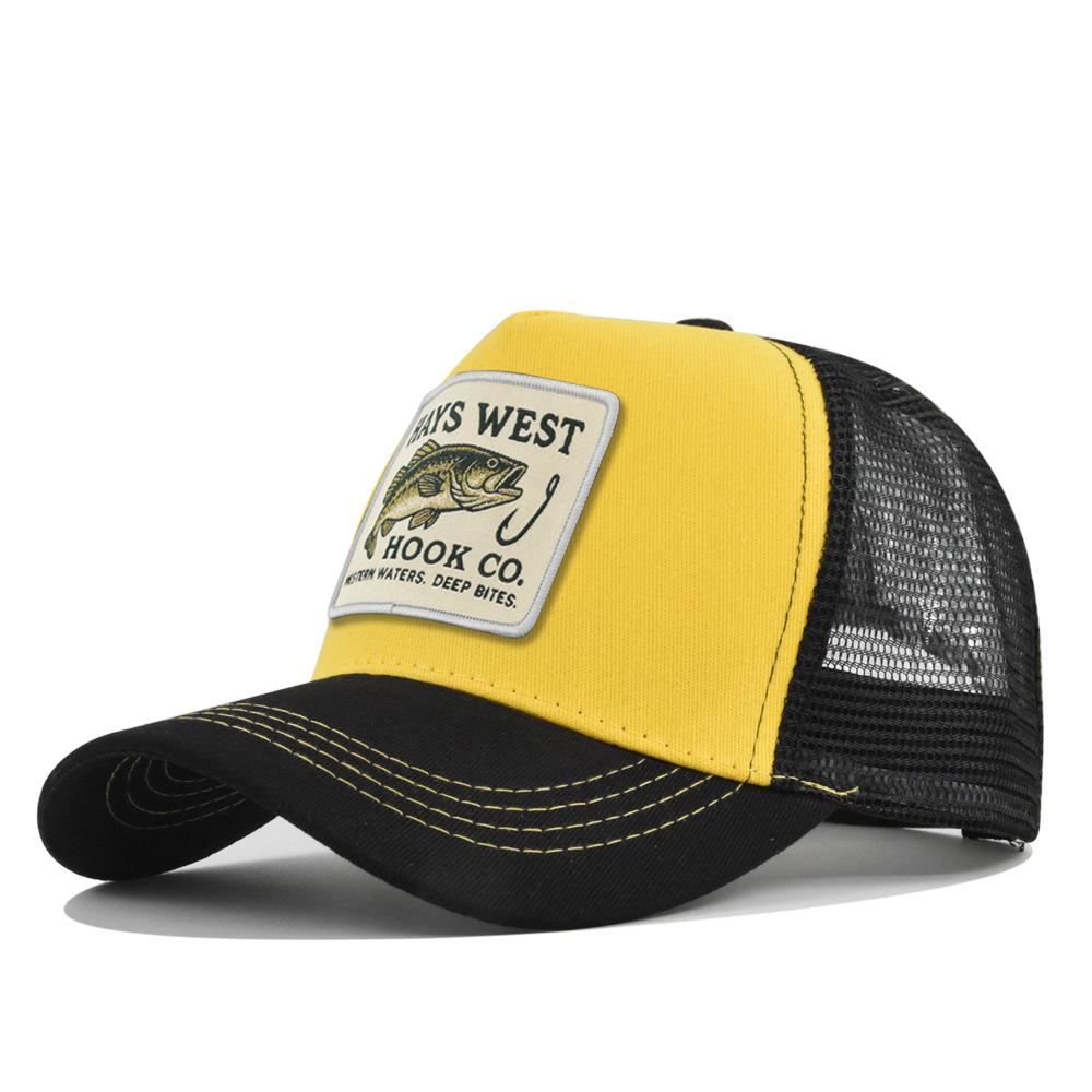 Generic Fishing Patch Trucker Hat Adjustable Mesh Back Baseball Cap