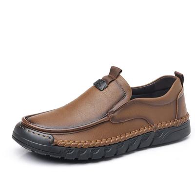 Fashion Spring Autumn Platform Leather Loafers Men Designer Soft-soled Casual Men's Shoes Fashion Lightweight Driving Shoes Male