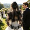 Yousheng Lace Veil Short Face Covering Retro Style Halloween Head Accessory with Exquisite Lace Binding Comb Veil for Gothic Bridal Lolita