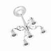 5 Arms Vintage Candlestick Metal Crafts Candle Holder Stand Wedding Party Home Decor Silver