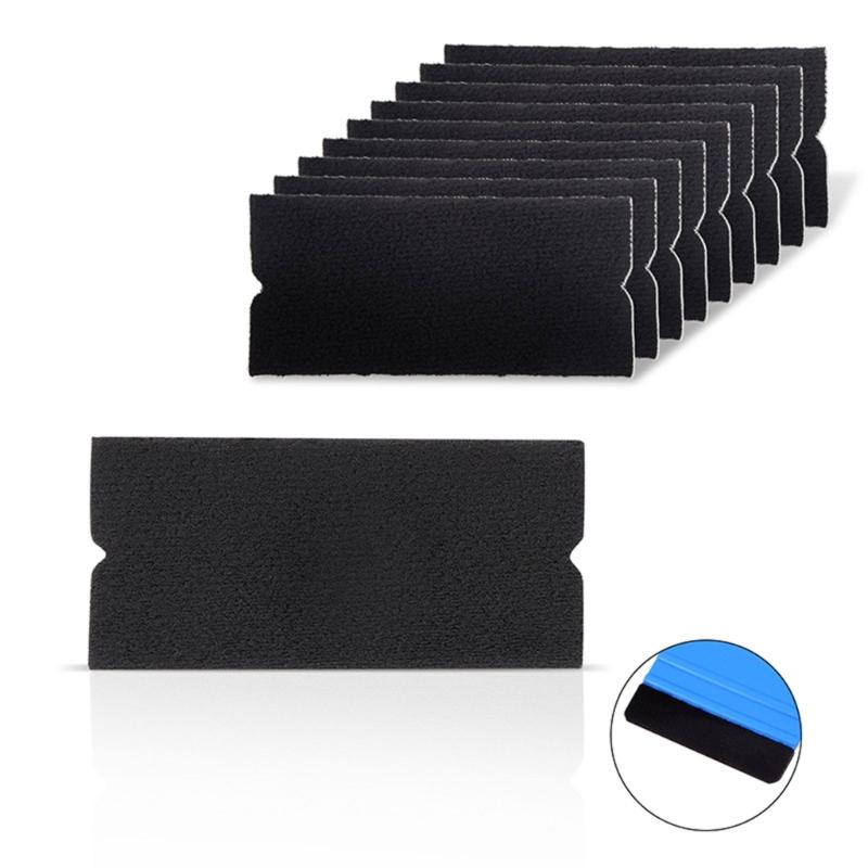 Vinyl Film Car Wrap Foil Fabric Felt Cloth for Carbon Fiber Hard Card Squeegee Window Tint Scraper Spare Protector 15pcs