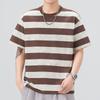 Men's New Summer Loose Round Neck Short-sleeved T-shirt Thin Printed Short T-shirt