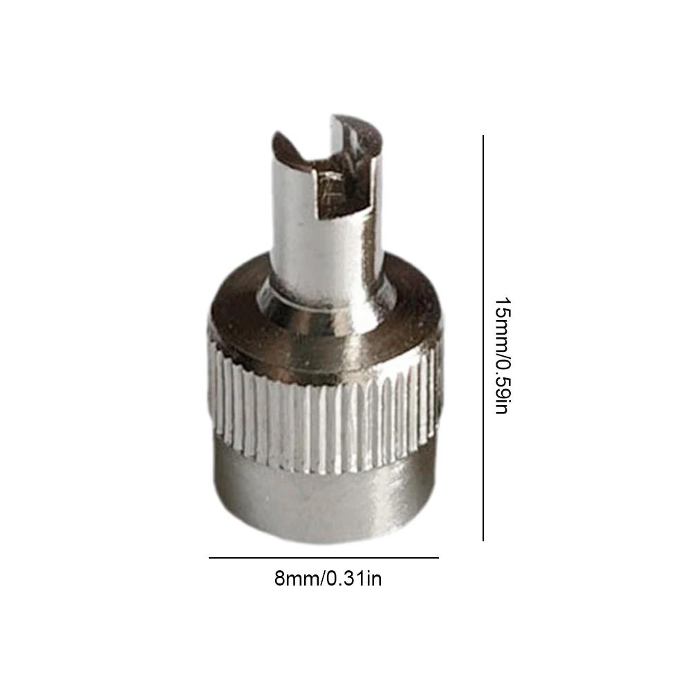 8/16/24Pcs Slotted Head Valve Stem Caps Leak-proof Wheel Tire Valve Lid Cover Copper Slotted Head Stem Cover For Car Motorcycle