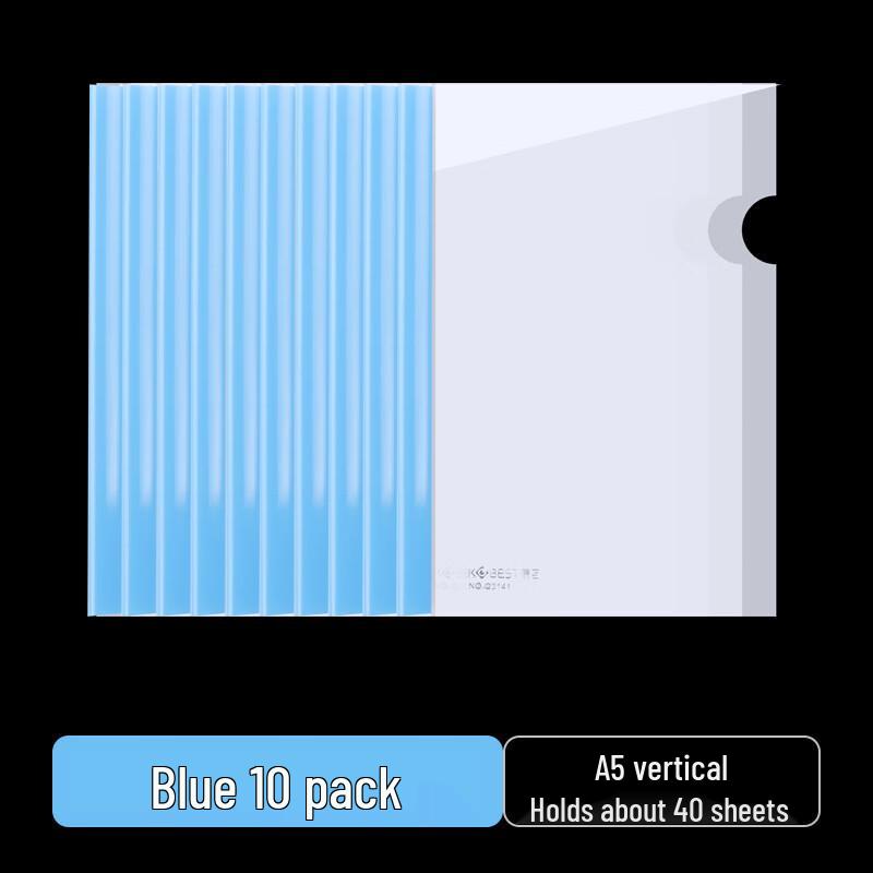 

JY A5 Transparent Rod Clip File Folder