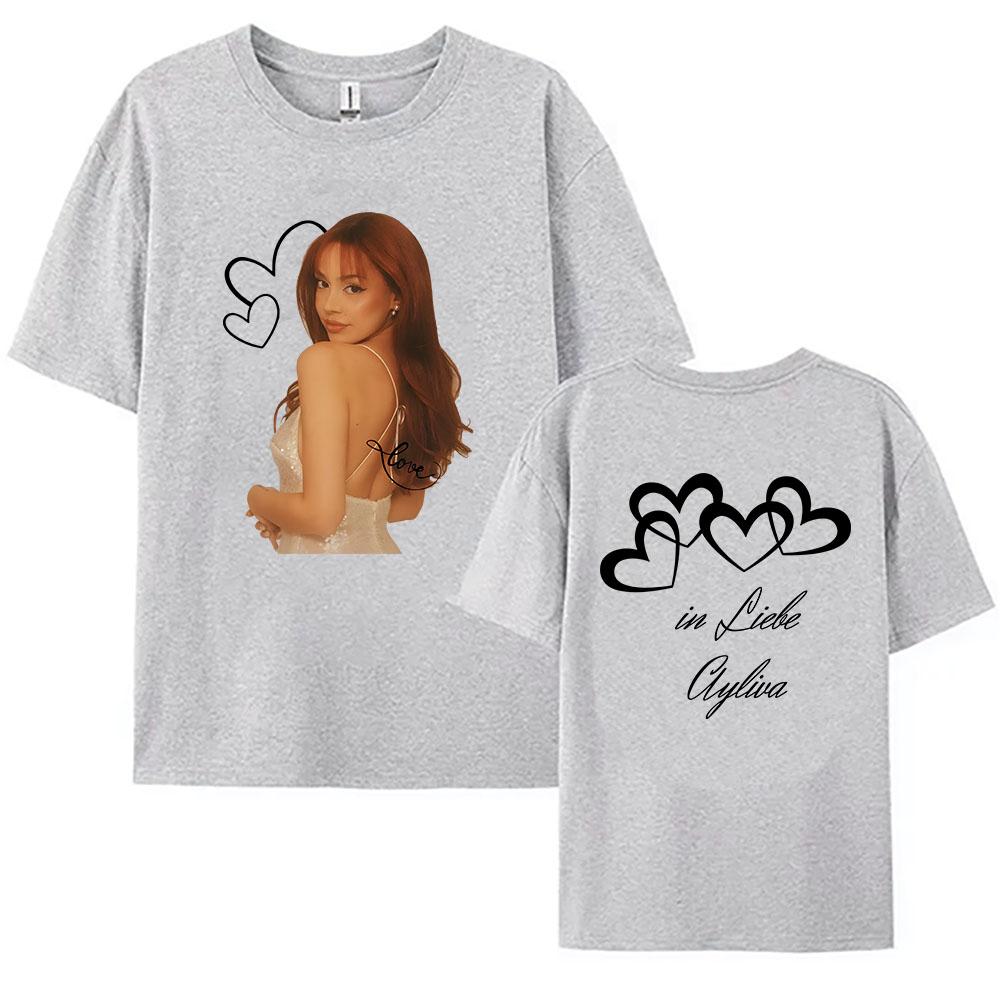 

2026 Die Ayliva Tour Tshirts Short Sleeve Cotton O-neck T-shirt High Quality Cotton Women Tee-shirt Streetwear Female Camisetas mans womans shirt XS
