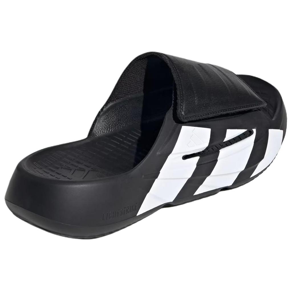 adidas Lightblaze Slides Asia Sizing 'Black White' Men's JR1253