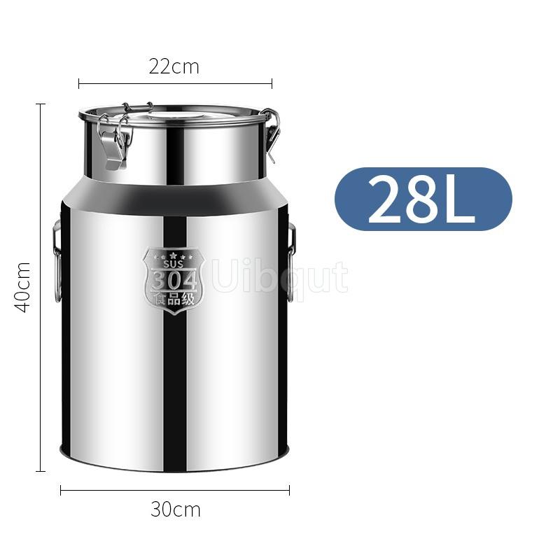 304 Stainless Steel Fermenters Wine Fermented Beer Fermenters Milk Barrel Bucket Sealing Oil Barrel Tea Canister Storage Pot