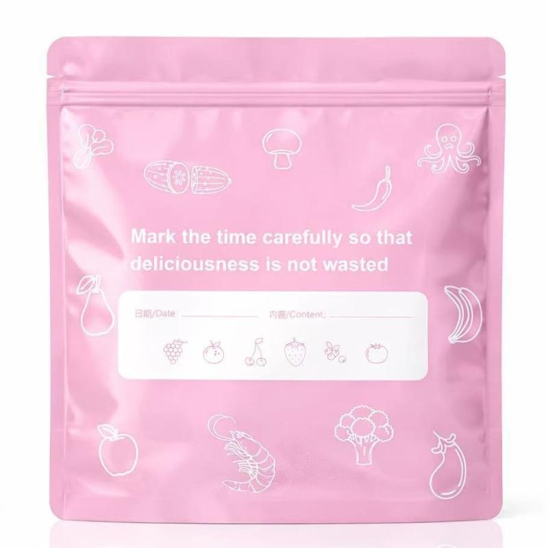 10 Pcs Aluminum Foil Storage Bags Freezer Sealed Organizers Food Packaging Reusable Pantry Odor-Proof Bag Kitchen Essential