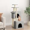 VidaXL Cat Tree with Sisal Scratching Posts Light Grey 122 Cm 172053