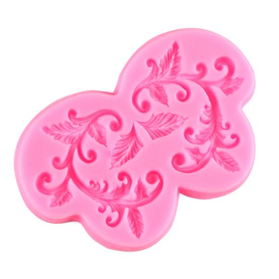 עלה פרחוני סיליקון שוקולד Sugarcraft תבנית עוגת פונדנט DIY תבנית אפייה