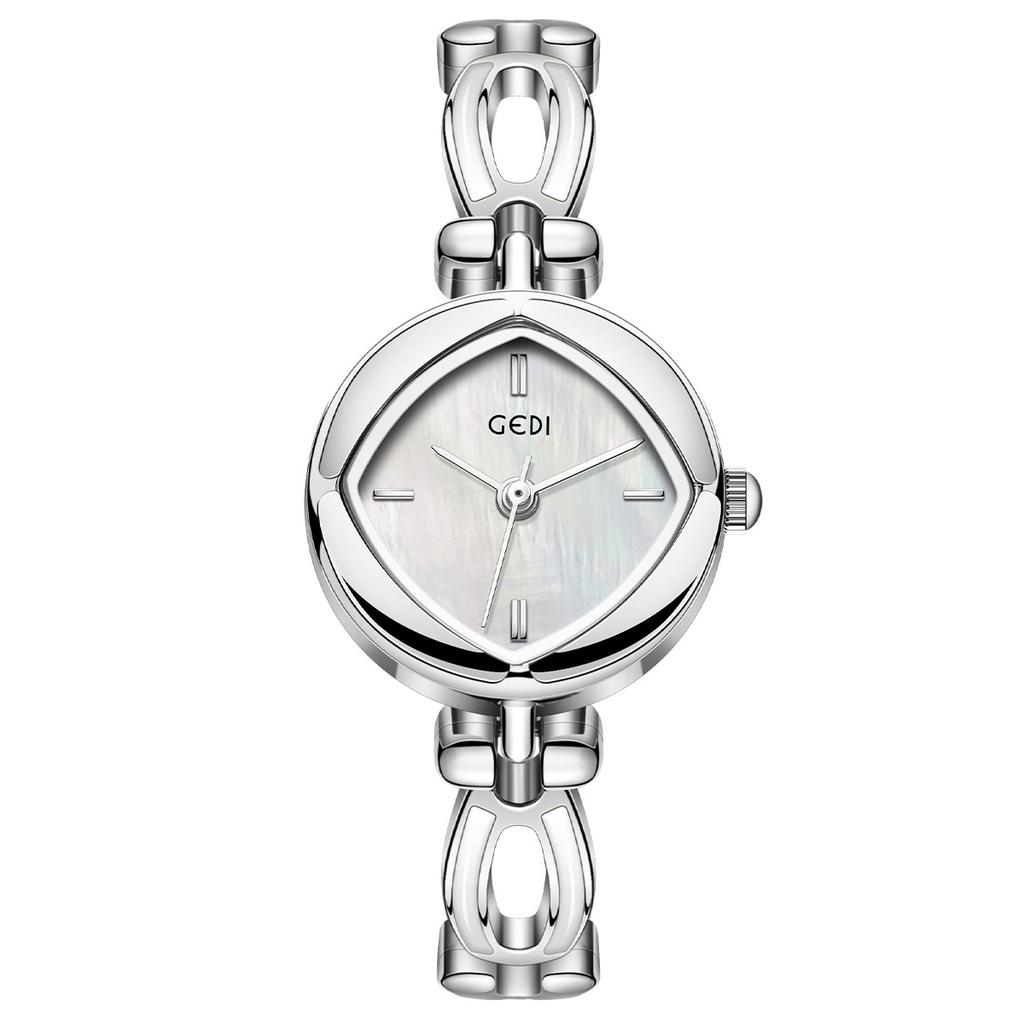 Niche Design Rhombus Bracelet Watch Premium Fritillary Dial Ladies Retro Waterproof Quartz Watch