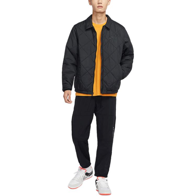 Nike Jachetă de Skateboard SB Ușoară Călduroasă cu Guler Matlasat Bumbac Unisex Negru DH2629-010