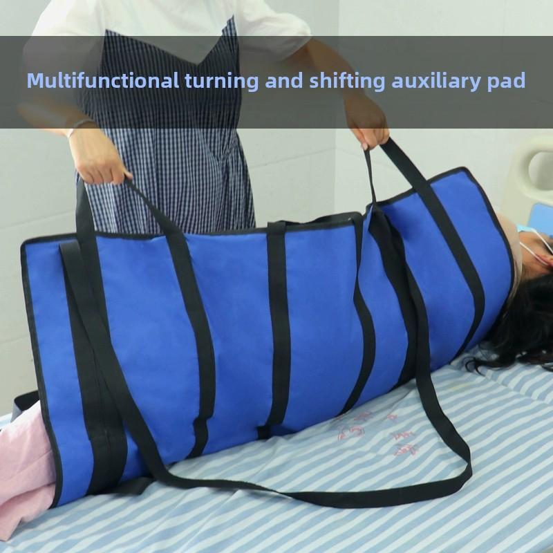 Patient Elderly Transfer Moving Sheet Belt Nursing Bedridden Positioning Lift Belt Pad Mat with 12 Handles Reinforcement Strap
