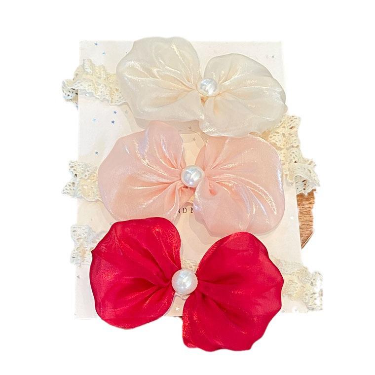 Newborn Birthday Bow Lace Headband - Princess Dress & Full Moon Hair Accessories