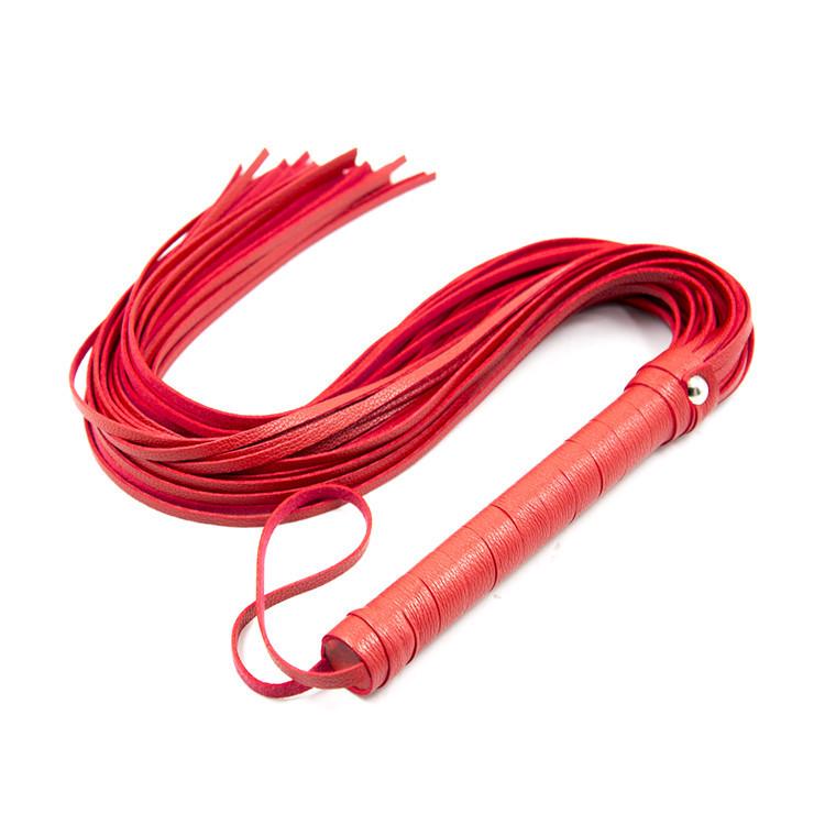 Leather Bondage Whip for Couples - Alternative SM Adult Toy