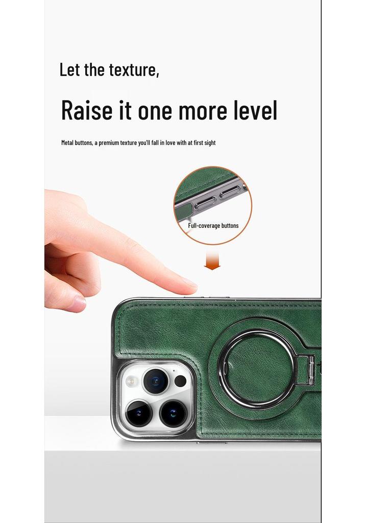 Custodia Magnetica di Lusso in Pelle per iPhone 16: Resistente alle cadute e compatibile con Apple 17 ProMax