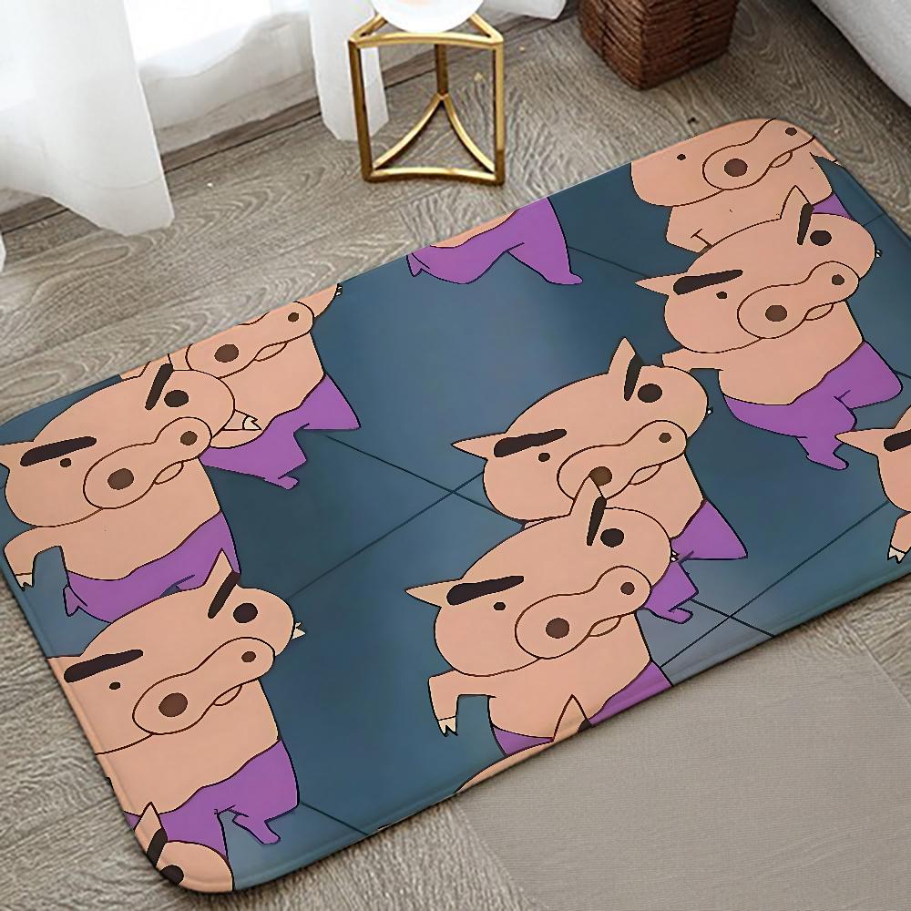 

B-Buriburi-zaemon Floor Mat Graphic Printed Flannel Doormats For Bathroom Kitchen Entrance Carpet Home Decor 40x60cm
