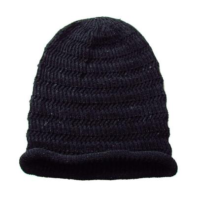 [EdgeCity] Summer Knit Hat, Hemp Knit Hat (97/Black)