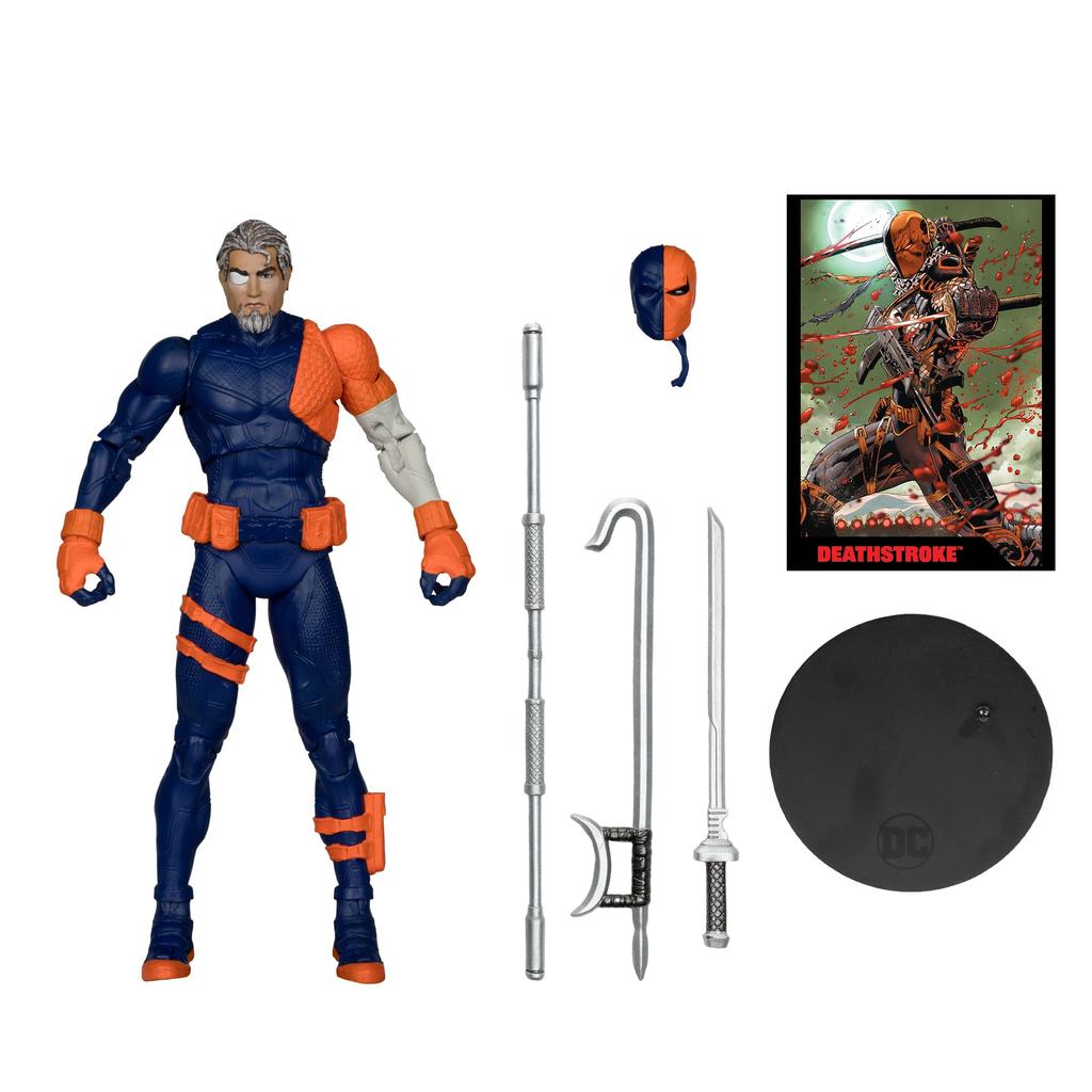 DC Direct Page Punchers Deathstroke Figure with Comic Book McFarlane Toy (DC Rebirth) 7-inch