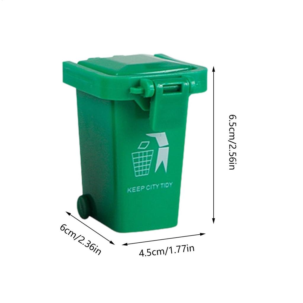 Trash Can Toy 4Pcs Mini Desk Garbage Sorting Recycling Bin Tiny Wastebasket for Kids Toddler Early education toys Birthday Gifts