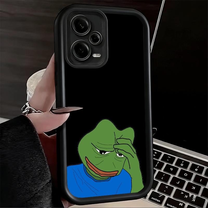 Phone Case for Xiaomi Redmi Note 15 14 13 Pro Plus Funny Sad Forg P-Pepe Meme Shell 12S 11 11S 11T 5G 14S Soft Silicone Funda