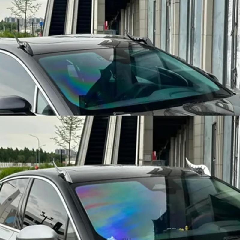 Uniwersalne Dekoracyjne Rogi Smoka na Dach Samochodu Dla Wyglądu Pojazdu Wszystkie Klimaty Przyjazny Rodzinie Design Lekka Konstrukcja